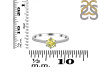 Lemon Quartz & White Topaz Ring LEM-RDR-3143.
