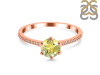 Lemon Quartz & White Topaz Ring LEM-RDR-3144.