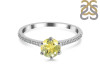 Lemon Quartz & White Topaz Ring LEM-RDR-3144.