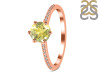Lemon Quartz & White Topaz Ring LEM-RDR-3144.
