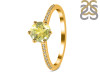 Lemon Quartz & White Topaz Ring LEM-RDR-3144.