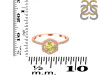 Lemon Quartz & White Topaz Ring LEM-RDR-3146.