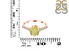 Lemon Quartz & White Topaz Ring LEM-RDR-3148.