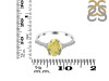 Lemon Quartz & White Topaz Ring LEM-RDR-3148.