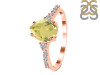 Lemon Quartz & White Topaz Ring LEM-RDR-3148.