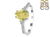 Lemon Quartz & White Topaz Ring LEM-RDR-3148.
