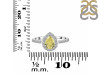 Lemon Quartz & White Topaz Ring LEM-RDR-3161.
