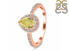 Lemon Quartz & White Topaz Ring LEM-RDR-3161.