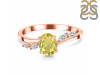 Lemon Quartz & White Topaz Ring LEM-RDR-3163.