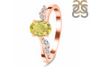 Lemon Quartz & White Topaz Ring LEM-RDR-3163.