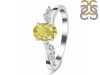 Lemon Quartz & White Topaz Ring LEM-RDR-3163.