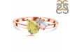 Lemon Quartz & White Topaz Ring LEM-RDR-3199.