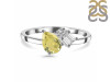Lemon Quartz & White Topaz Ring LEM-RDR-3199.