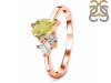 Lemon Quartz & White Topaz Ring LEM-RDR-3199.