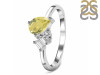 Lemon Quartz & White Topaz Ring LEM-RDR-3199.