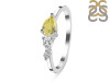 Lemon Quartz  & White Topaz Ring LEM-RDR-3238.