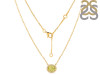 Lemon Quartz & White Topaz Necklace LEM-RN-85.