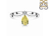 Lemon Quartz & White Topaz Ring LEM-RR-374.