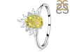 Lemon Quartz & White Topaz Ring LEM-RR-405.
