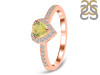 Lemon Quartz & White Topaz Ring LEM-RR-423.