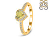 Lemon Quartz & White Topaz Ring LEM-RR-423.