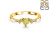 Lemon Quartz & White Topaz Ring LEM-RR-424.
