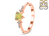 Lemon Quartz & White Topaz Ring LEM-RR-424.
