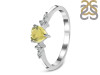 Lemon Quartz & White Topaz Ring LEM-RR-424.