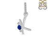 Lapis & White Topaz Alphabet K Pendant LLP-RDA-37.