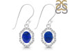 Lapis & White Topaz Earring LLP-RDE-694.