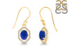 Lapis & White Topaz Earring LLP-RDE-694.