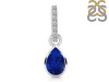 Lapis & White Topaz Pendant LLP-RDP-779-CZ-LOOP.
