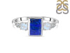 Lapis & White Topaz Ring LLP-RDR-1762.