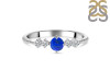 Lapis & White Topaz Ring LLP-RDR-2211.
