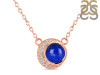 Lapis & White Topaz Necklace LLP-RN-83.