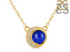 Lapis & White Topaz Necklace LLP-RN-83.