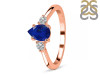 Lapis & White Topaz Ring LLP-RR-335.