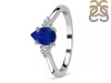 Lapis & White Topaz Ring LLP-RR-335.