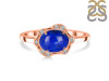 Lapis & White Topaz Ring LLP-RR-342.