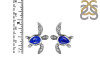 Lapis Turtle Stud Earring LLP-RUE-3.