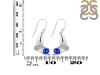 Lapis & White Topaz Whale Tail Earring LLP-RUE-10.