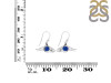 Lapis & White Topaz Shark Earring LLP-RUE-13.