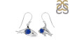 Lapis & White Topaz Shark Earring LLP-RUE-13.