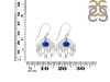 Lapis & White Topaz Jelly Fish Earring LLP-RUE-14.