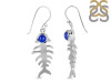 Lapis Fish Bone Earring LLP-RUE-17.