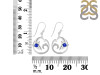 Lapis & White Topaz Dolphin & Waves Earring LLP-RUE-20.