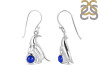 Lapis & White Topaz Penguin Earring LLP-RUE-44.