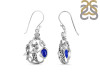 Lapis & White Topaz Mermaid & Turtle Earring LLP-RUE-67.