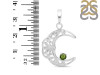 Moldavite Crescent Moon Pendant MLD-RDN-150-A.