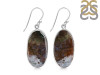 Moss Agate Earring-E MOA-3-28